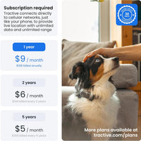 Smart Dog GPS Tracker | Live Pet Tracker with Virtual Fence | Vital Signs Monitoring of Heart & Respiratory Rate | Bark Monitoring | Dog Collar Attachment (Black)