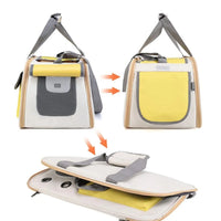 Airline Approved Pet Carrier for Cats and Small Dogs – Comfortable, Spacious, and Breathable Design with Adjustable Shoulder Strap