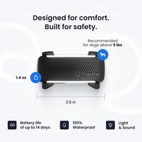 Smart Dog GPS Tracker | Live Pet Tracker with Virtual Fence | Vital Signs Monitoring of Heart & Respiratory Rate | Bark Monitoring | Dog Collar Attachment (Black)