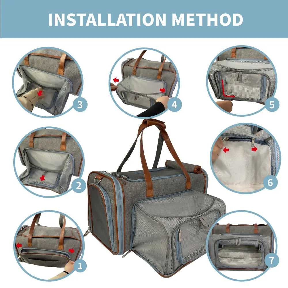 Mr. Peanut's Gold Series XL Double Expandable Pet Carrier Mr. Peanut's Pet Carriers