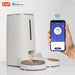 Wifi Automatic Cat Feeders for 2 Cats, 4L Cat Food Dispenser with APP Control, Double Stainless Steel Bowls, Low Food Alarms