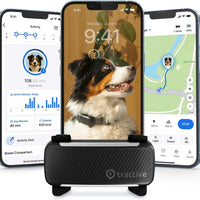 Smart Dog GPS Tracker | Live Pet Tracker with Virtual Fence | Vital Signs Monitoring of Heart & Respiratory Rate | Bark Monitoring | Dog Collar Attachment (Black)