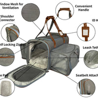 Mr. Peanut's Gold Series XL Double Expandable Pet Carrier Mr. Peanut's Pet Carriers