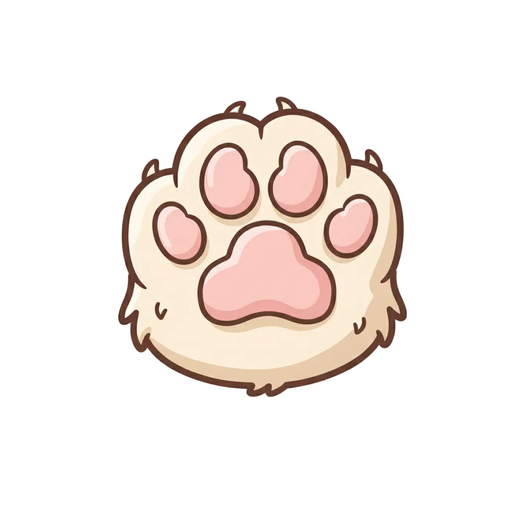 a cartoon paw
